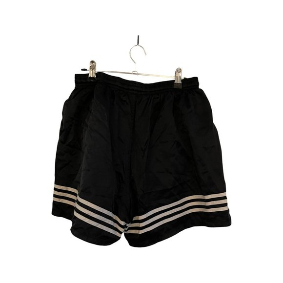 Vintage Black Satin Adidas Workout Shorts with Jersey Soft Lining (Size M) - Picture 2 of 2